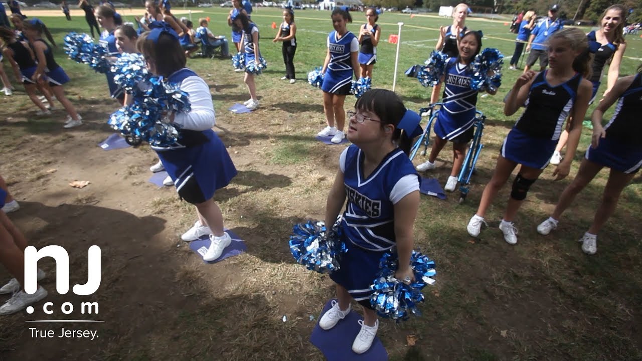 Cheerleaders with special needs inspire at Hunterdon Huskies football games