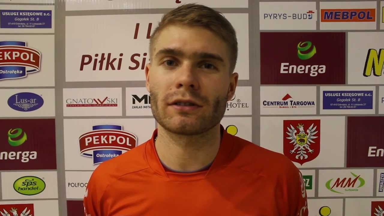 Libero Adrian Mihułka (Energa Pekpol) po meczu ze Ślepskiem Suwałki