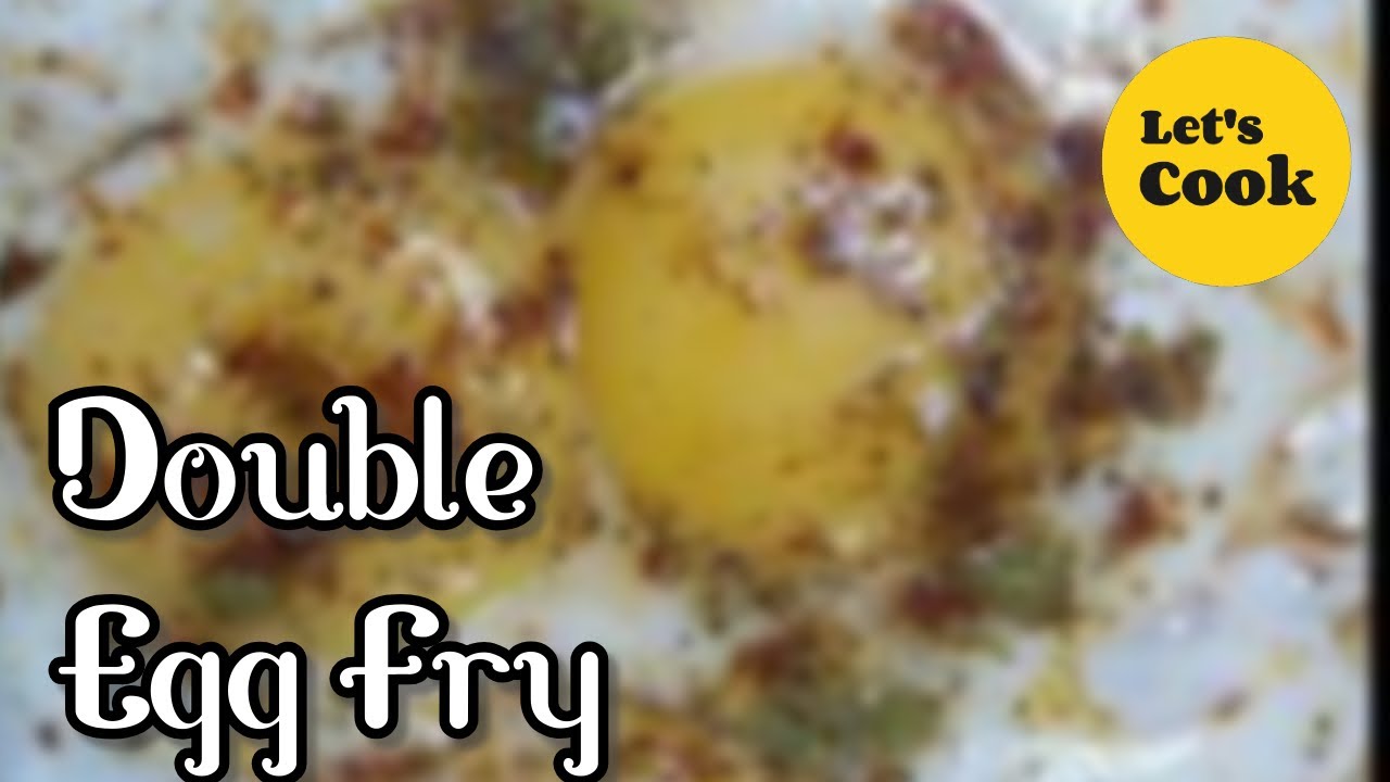 Double egg fry | Street style egg fry