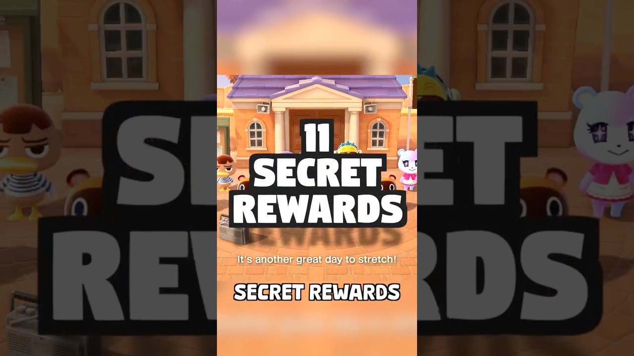 Unlock 11 SECRET REWARDS in ANIMAL CROSSING NEW HORIZONS! #shorts #acnh