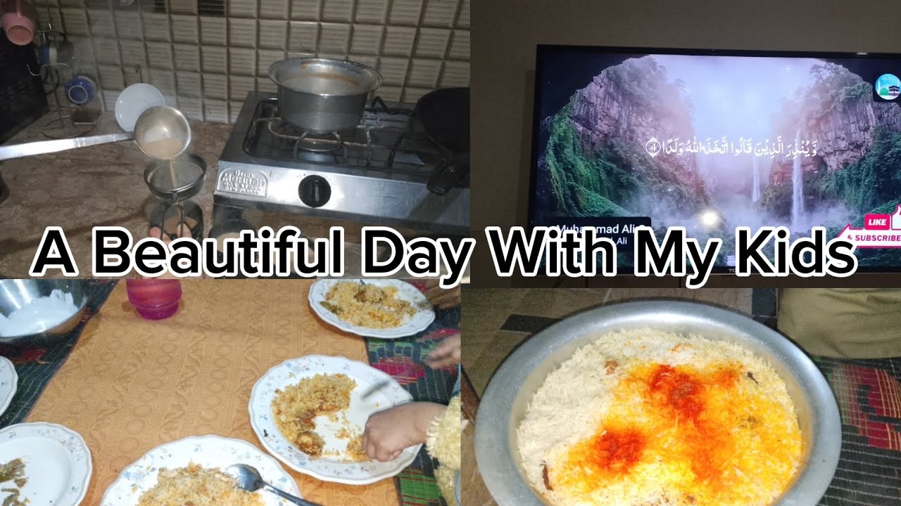 A beautiful day with my kids || naashte me banaya Mazedaar square paratha || daily routine.