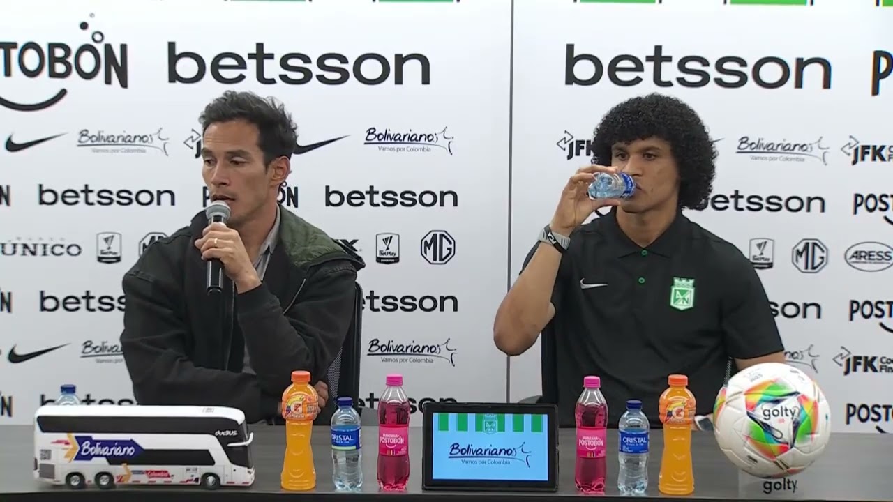 El DT Diego Arias y Eduard Bello , TRAS EL TRIUNFO (2-0) FRENTE A Llaneros FC #LigaBetPlayDimayor