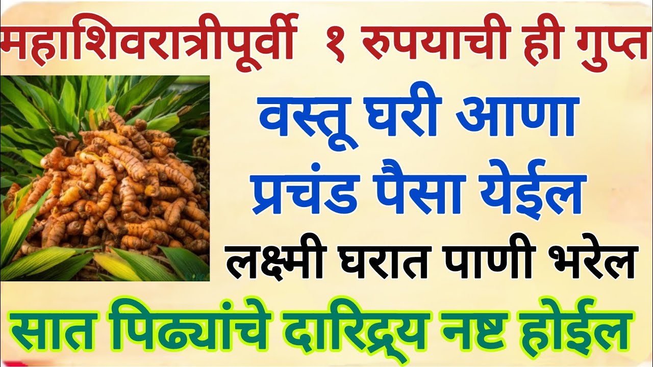 महाशिवरात्री पूर्वी फक्त १ रुपयाची वस्तू घरी आणा, प्रचंड पैसा येईल#mahashivaratri 
