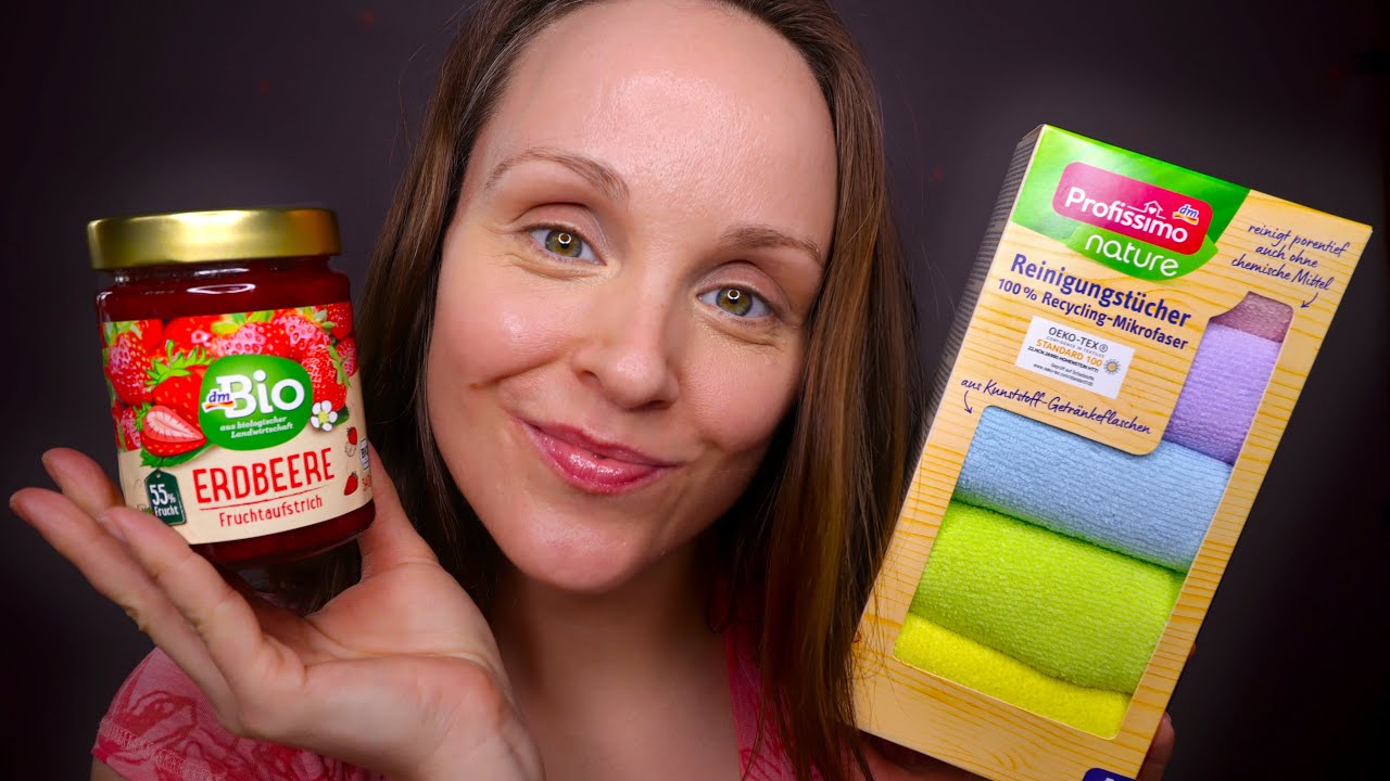 ASMR DM Haul mit 9 Produkten (Tapping & Knistern) ❤️💛💚 Sanftes Show & Tell | Geflüstert