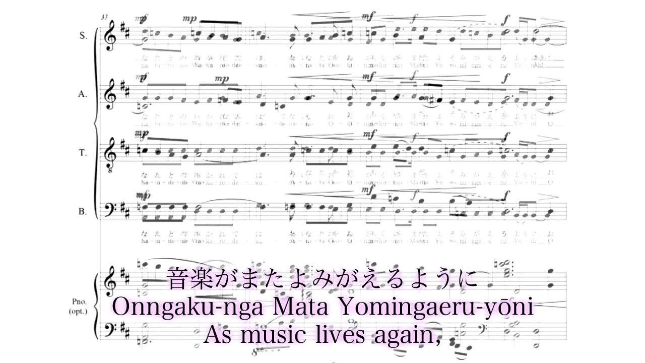 歌おうNIPPON-前へ（佐藤賢太郎：曲）ピアノ伴奏混声4部