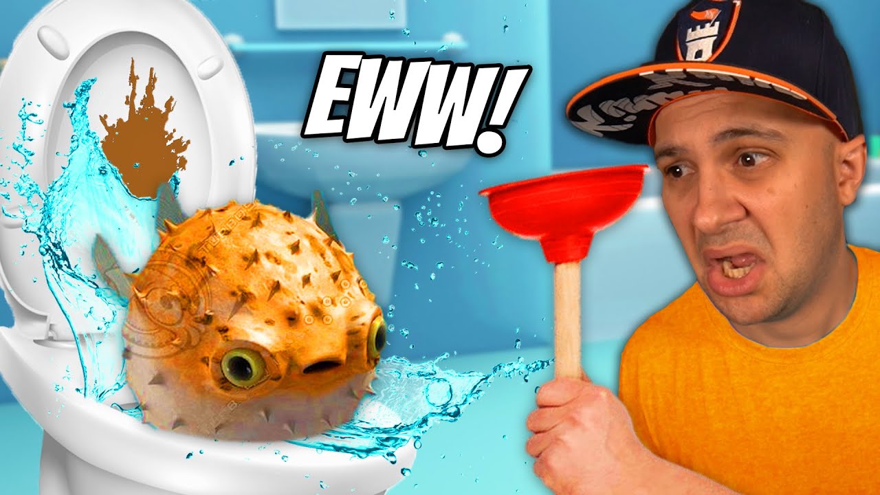 PUFFER FISH Goes Down The TOILET! | I Am Fish