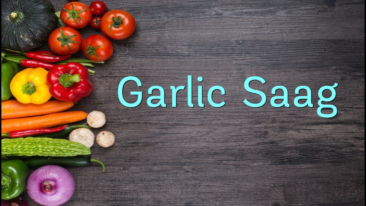 Garlic Saag (Home style Saag cooking)