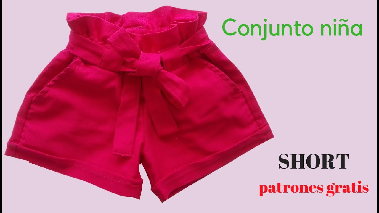 #1 SHORT DE NIÑA/Cómo hacer/Paso a paso/Corte y confección