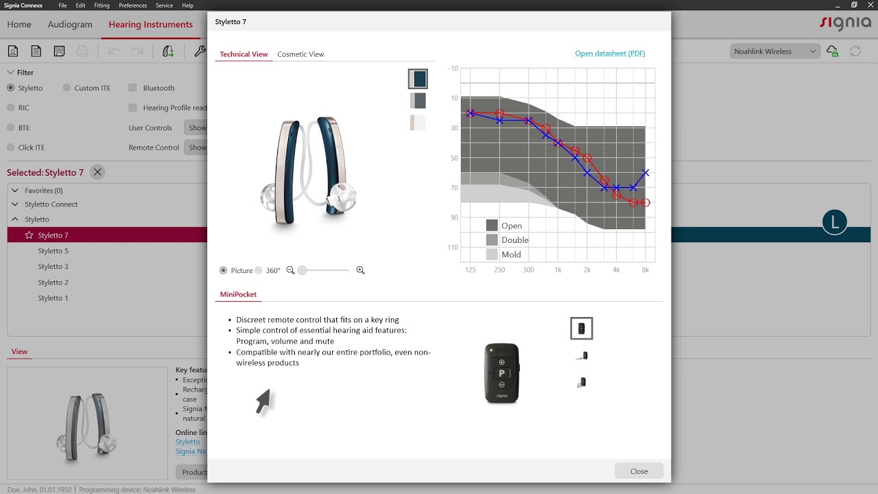 Hearing aid selection with Connexx 9 | Signia Hearing Aids