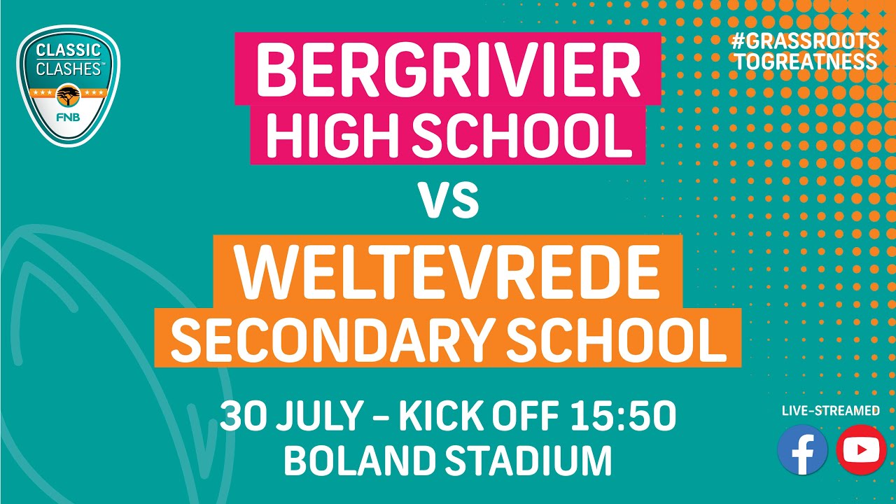 Rugby - Bergrivier High School vs Weltevrede Secondary School.