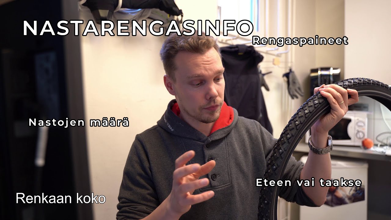 Kaikki mitä tarvitset tietää työmatkapyöräilijän nastarenkaista