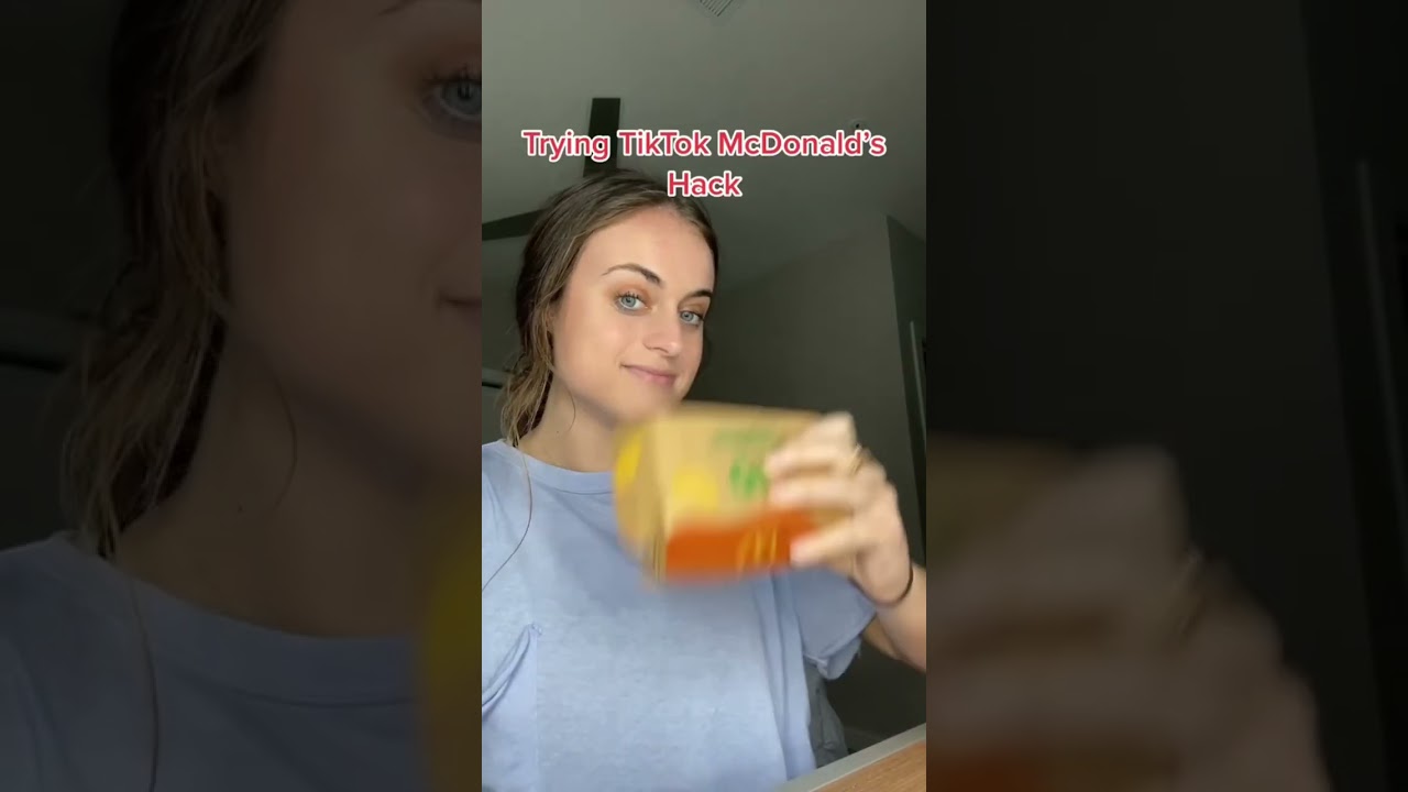 Trying TikTok famous McDonald&rsquo;s Hack #mcdonaldshacks #tiktokfamous #mcdonalds #foodhacks #foodie