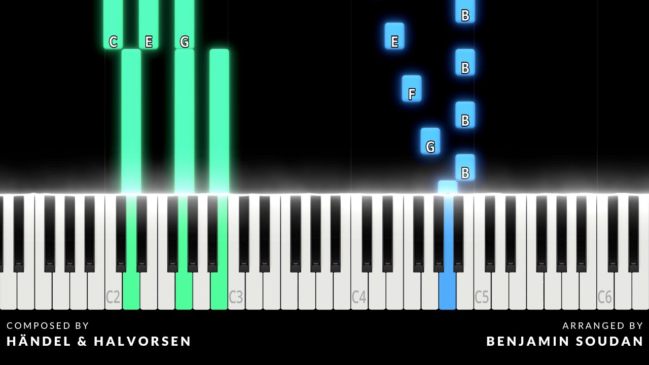 Passacaglia - Handel & Halvorsen | Easy Piano Tutorial