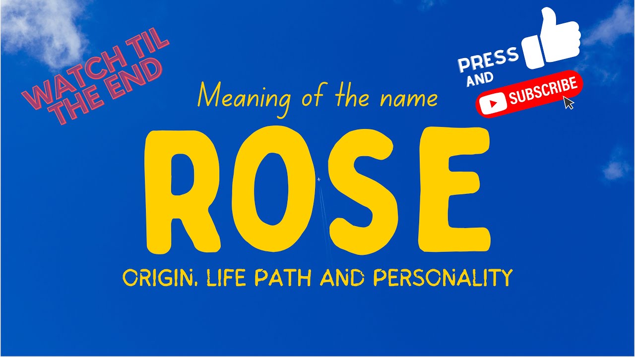 Meaning of the name Rose. Origin, life path & personality.