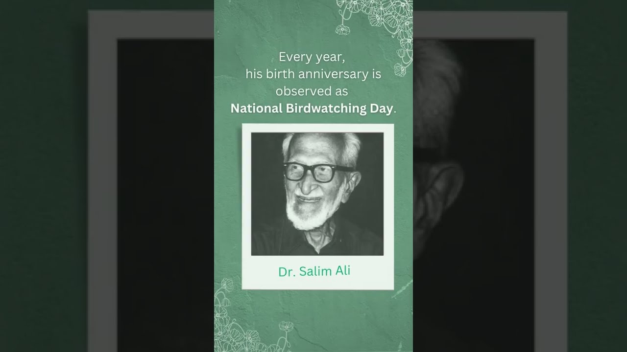 The Birdman of India, Dr. Salim Ali Birthday special video.