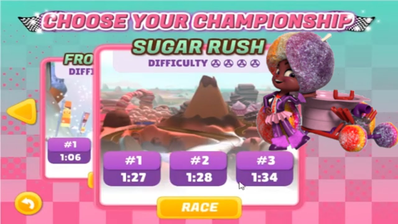 Sugar Rush Speedway | Snowanna On The Sugar Rush Track