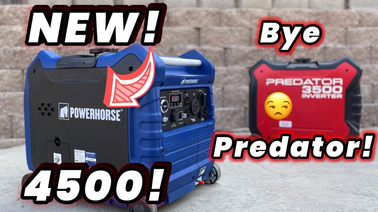 Predator 3500 VS Powerhorse 4500 Review Quietest Generator!!!!!