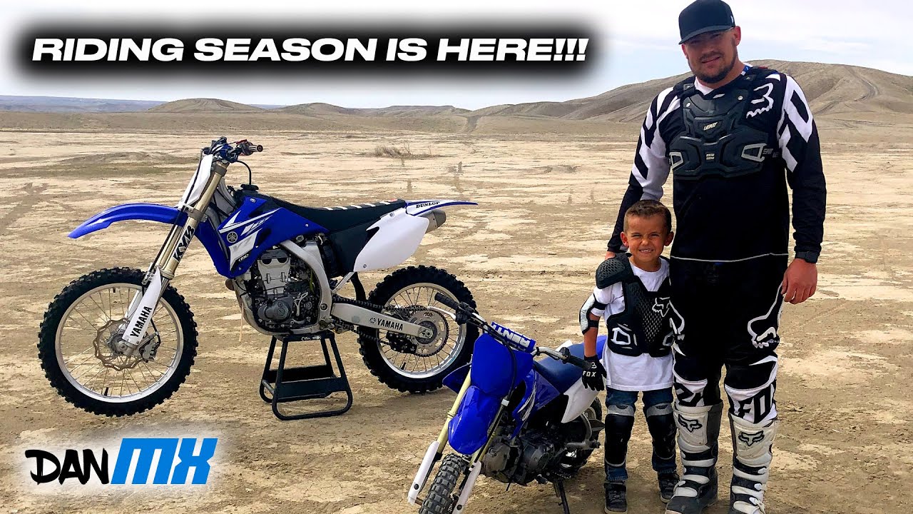 RIDING TOGETHER AT LAST | Little man kills it on the TTR50