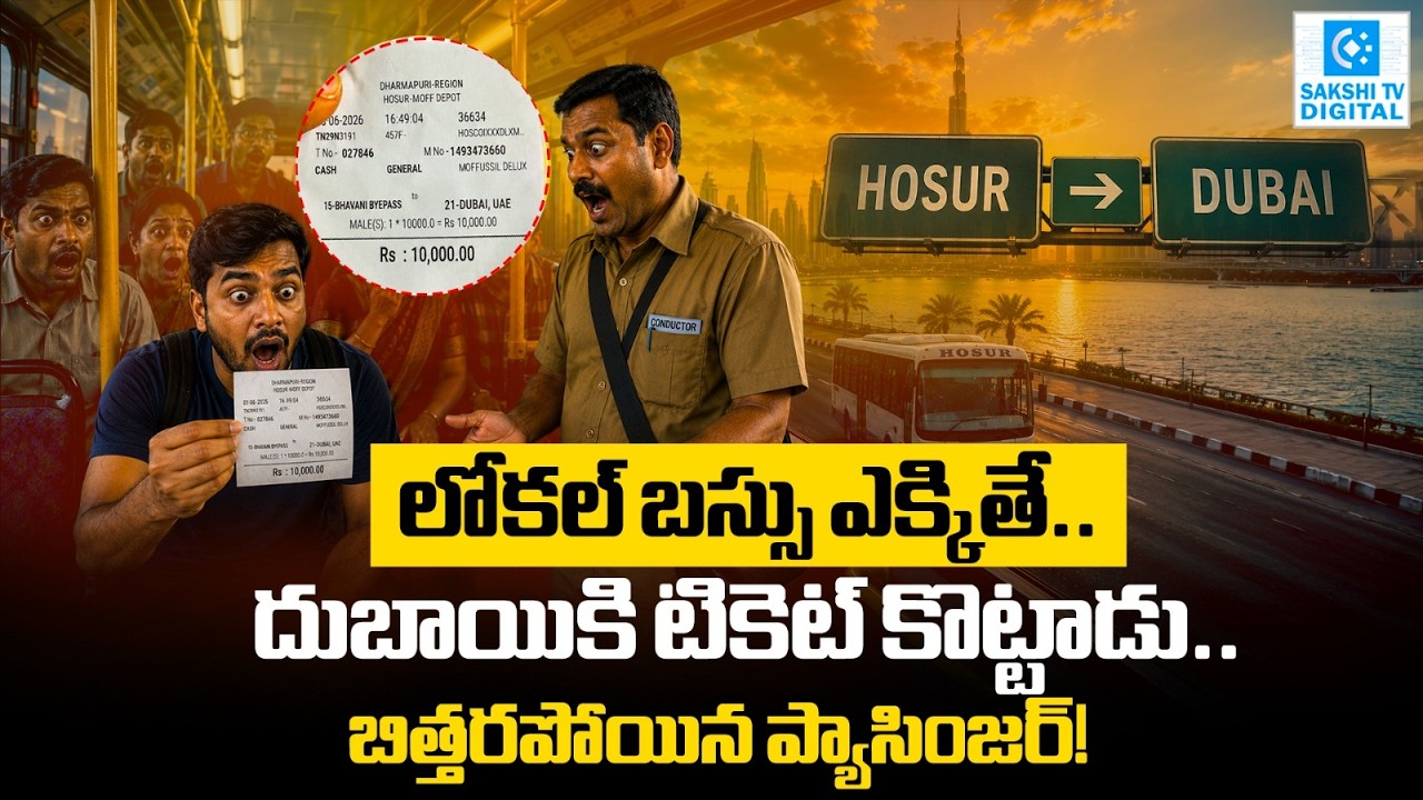 Tamil Nadu Man Buys Bus Ticket To Hosur Gets Dubai, UAE As Destination @SakshiTVDigital