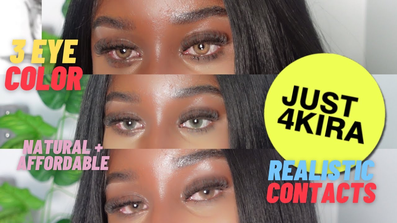 MOST AFFORDABLE AND NATURAL CONTACTS FOR DARK BROWN EYES FT. JUST4KIRA  #just4kira #contacts #eyes