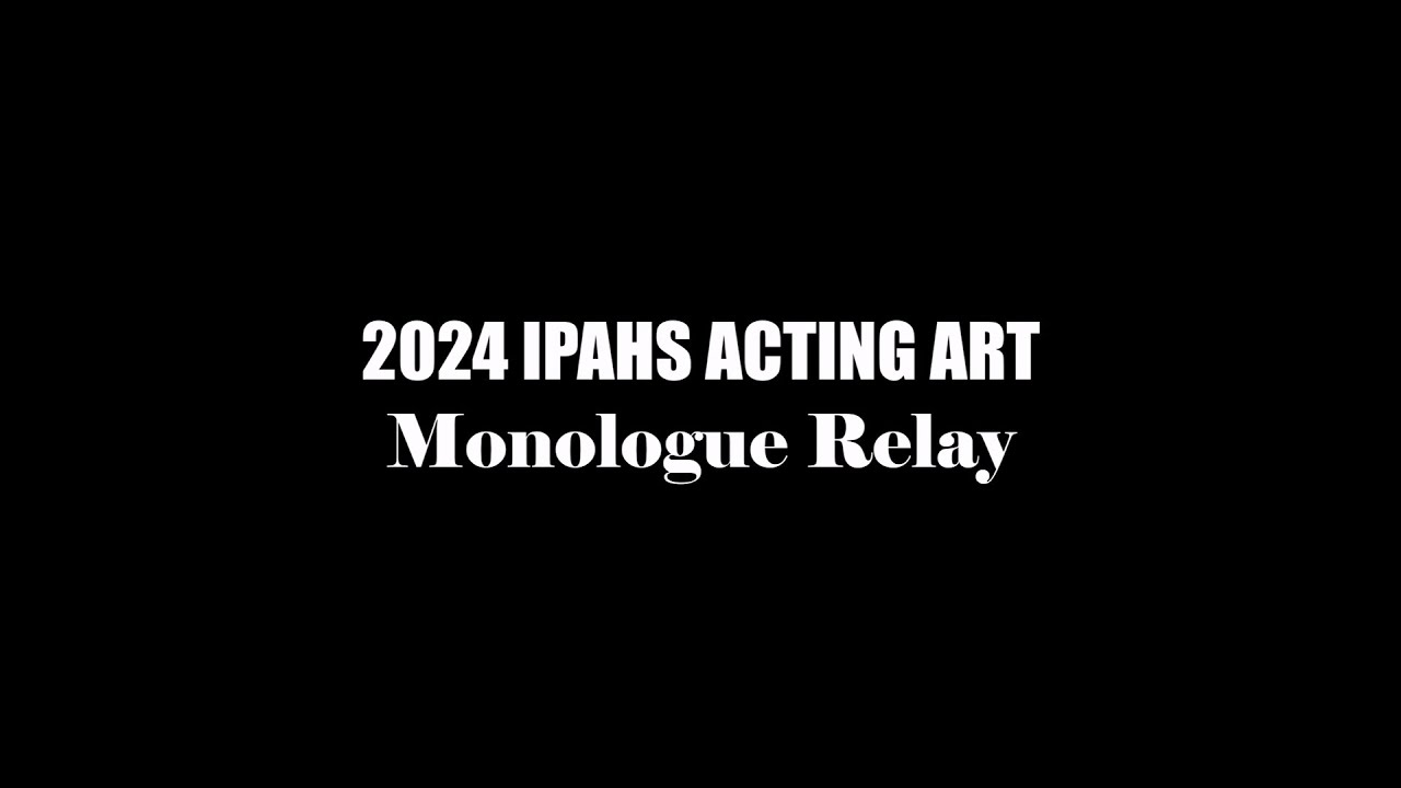 2024 인천대중예술고등학교 연기예술과 독백 릴레이