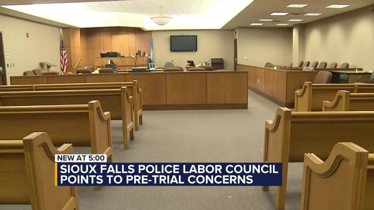 Sioux Falls Police Labor Council points to pre-trial concerns