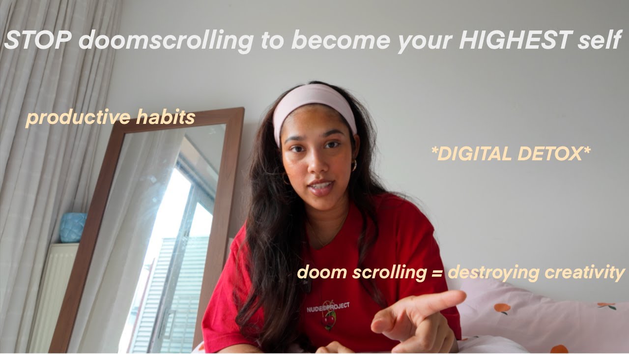 Replacing DOOMSCROLLING with PRODUCTIVE HABITS | how to stop doomscrolling, digital detox & more 📵
