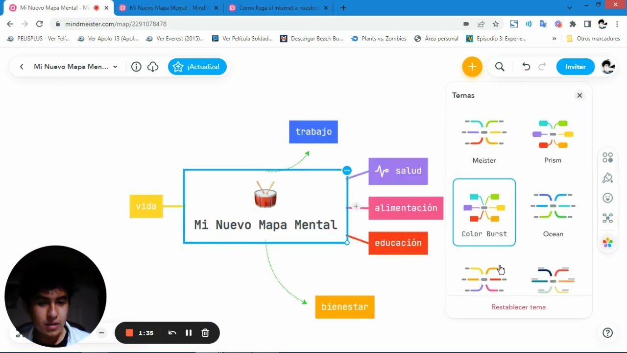 Crear mapas mentales con MINDMEISTER | Funciones | Fácil y Rápido | 2022