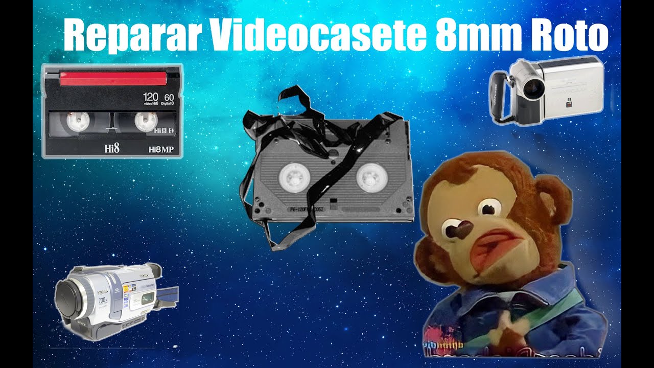La mejor forma para reparar un videocasete de Handycam 8mm / HI8