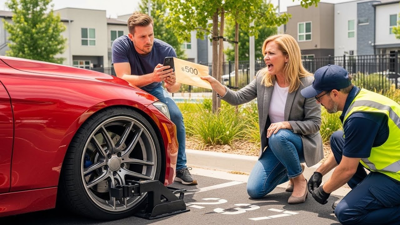 HOA Karen Kept Parking in My Spot, So I Had Her Car Booted and She Paid $500 to Leave!