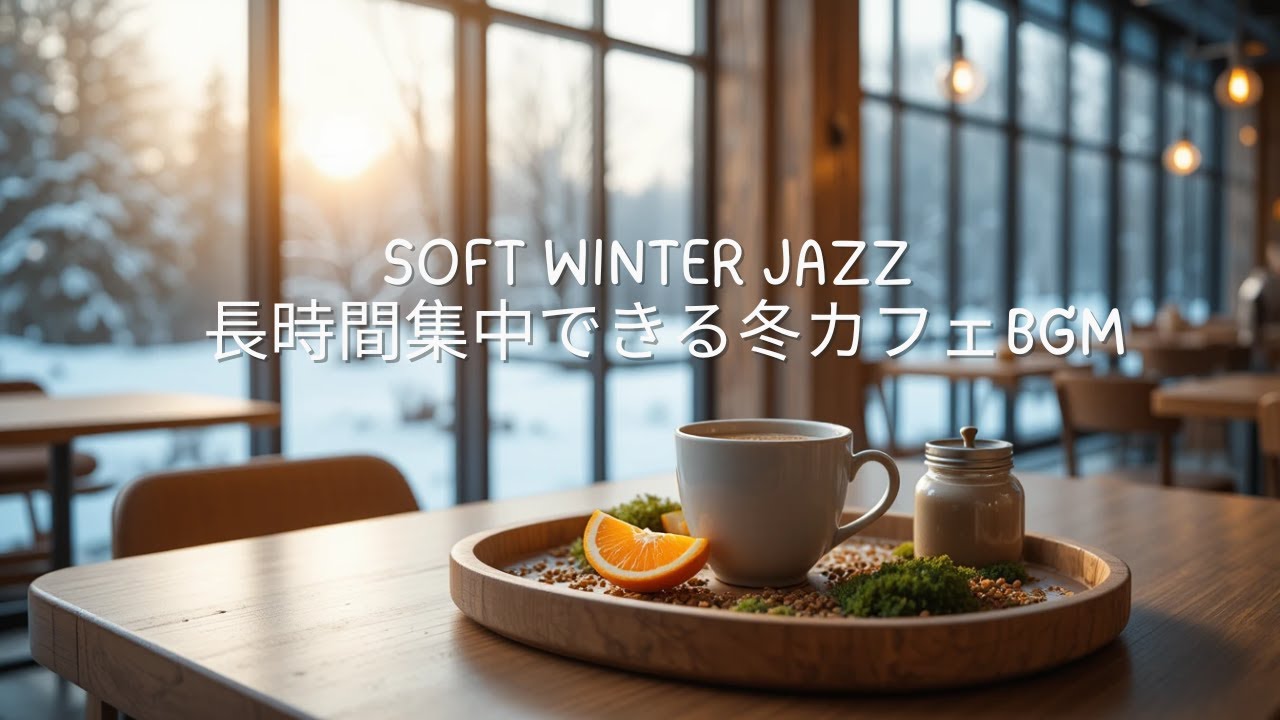 【作業用BGM】穏やかに満ちるウィンタージャズ｜落ち着いた集中の冬カフェBGM ❄️☕Calm Winter Jazz for Focus & Work