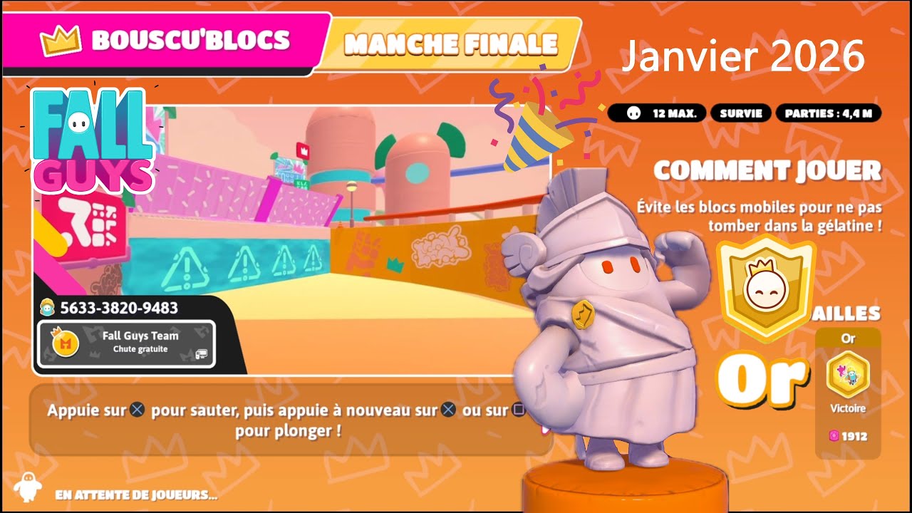 Fall Guys Bouscu'Blocs - Janvier 2026 ♥️🏁