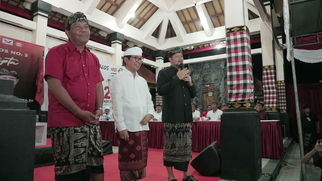 Pidato Calon Wakil Bupati Badung Bagus Alit Sucipta di Nusa Dua