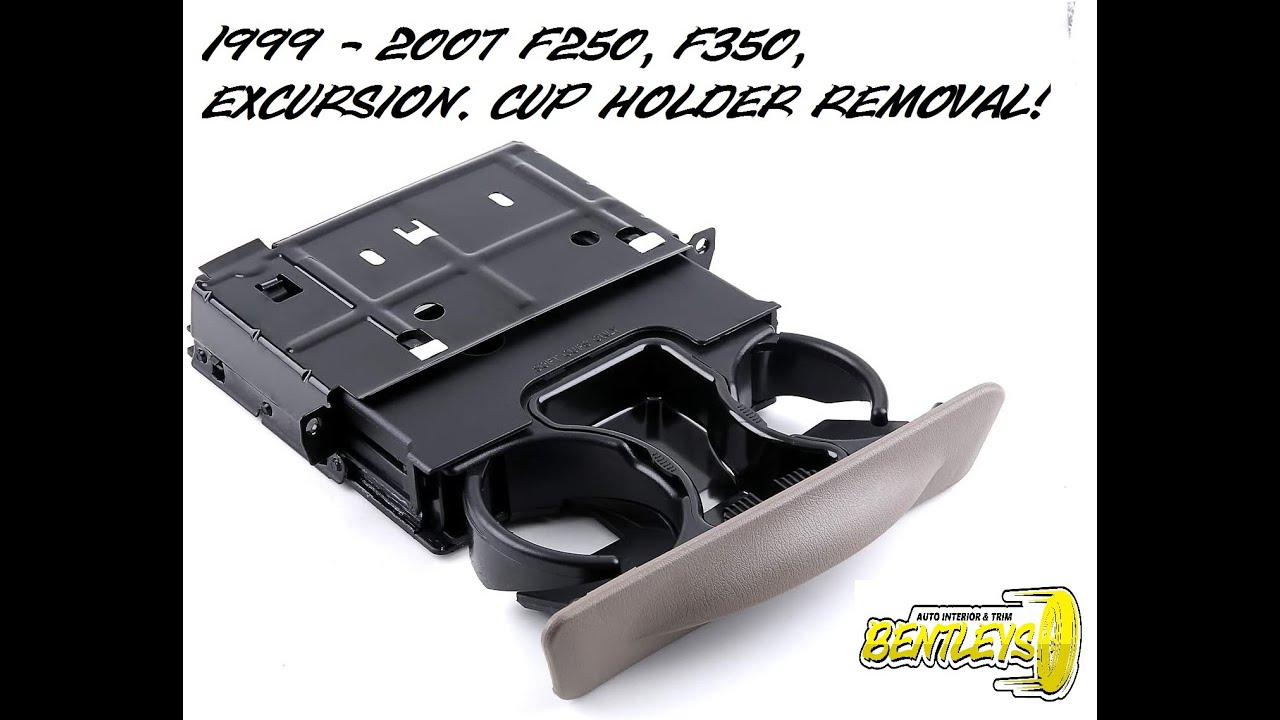 1999 - 2007 F250 F350 СНЯТИЕ ПОДСТАКАННИКА EXCURSION F-250 F-350 КАК СНЯТЬ СКРЫТЫЕ ВИНТЫ ПОДСТАКА...