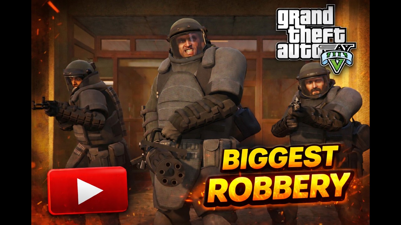I did biggest robbery in GTA-V 😱