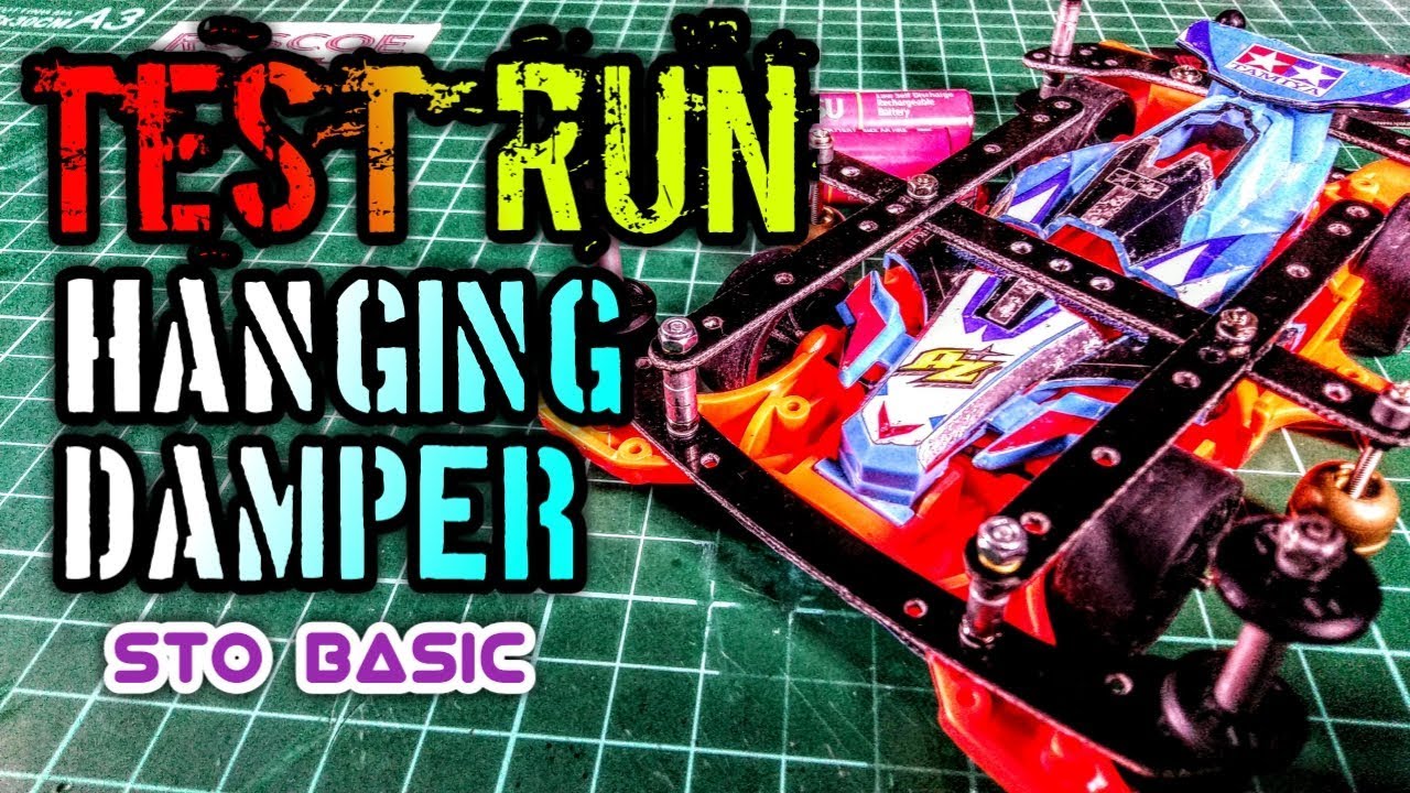 Test Run Hanging Damper STO Basic / TAC【ミニ四駆】Mini 4WD Tamiya Indonesia #110