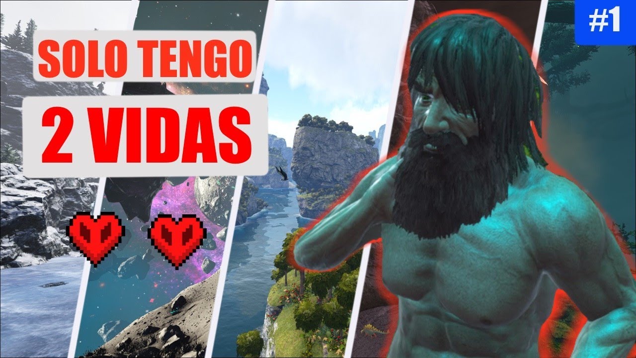 Sobreviviendo en Ark pero tengo solo 2 vidas😨!! | Ark2Vidas