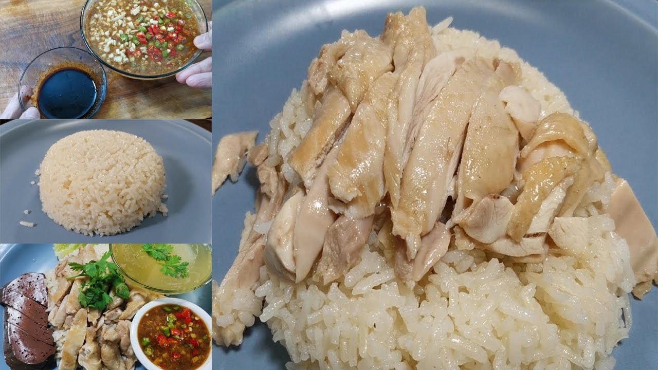 ข้าวมันไก่ เทคนิคหุงข้าวมันไก่ด้วยหม้อหุงข้าวไฟฟ้า  วิธีต้มไก่และสูตรน้ำจิ้มข้าวมันไก่ ทำกินทำขายรวย