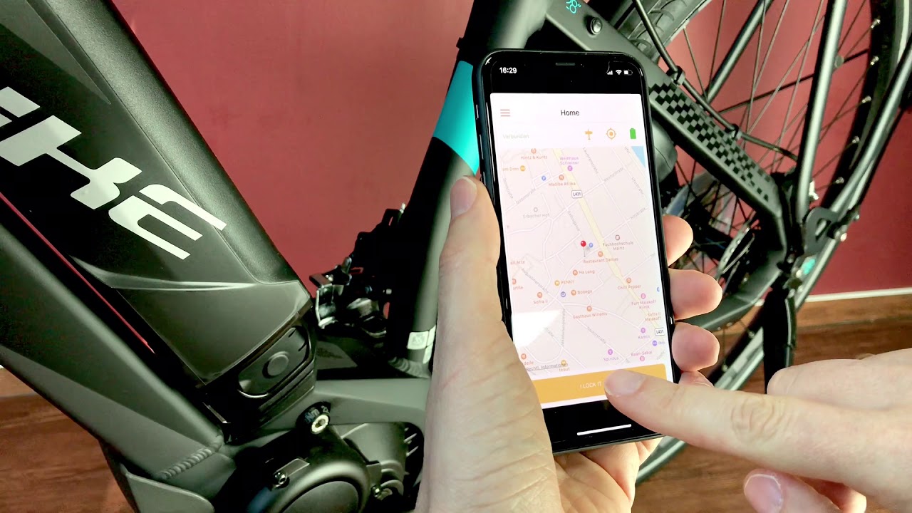 Smartes Fahrradschloss I LOCK IT mit Alarm und iPhone / Android Steuerung