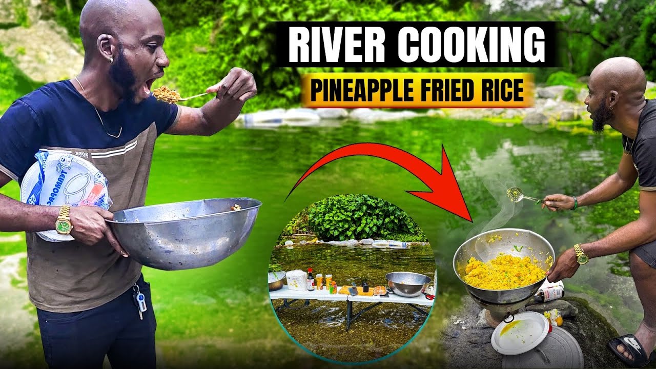 Cooking Pineapple Fried Rice at the River 