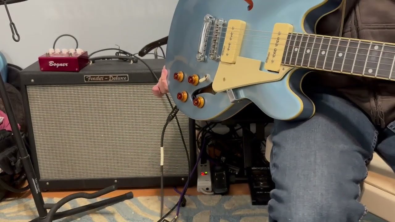 Epiphone ES339 Pro Pelham Blue P90 Semi-Hollow  Wilkinson Stacked P90's