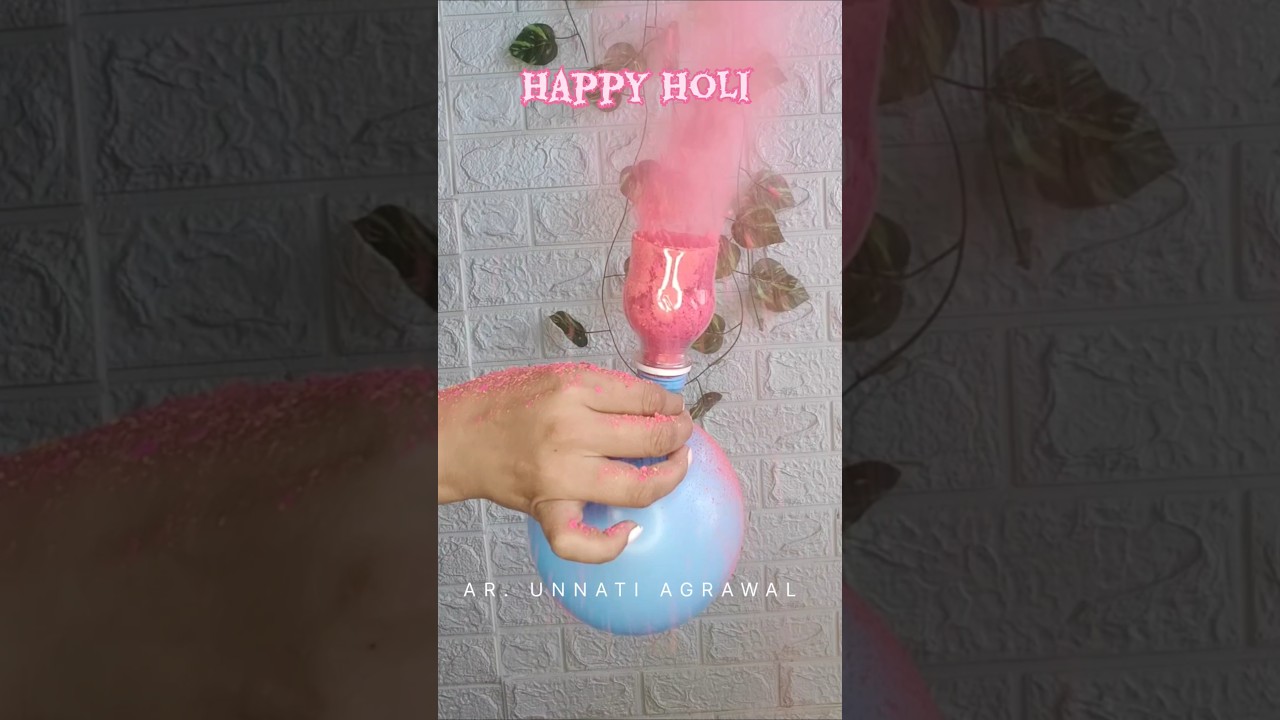 CREATE Your Own AMAZING Holi Color Fog Bombs at Home🩷 #shorts #holi2025 #diycrafts