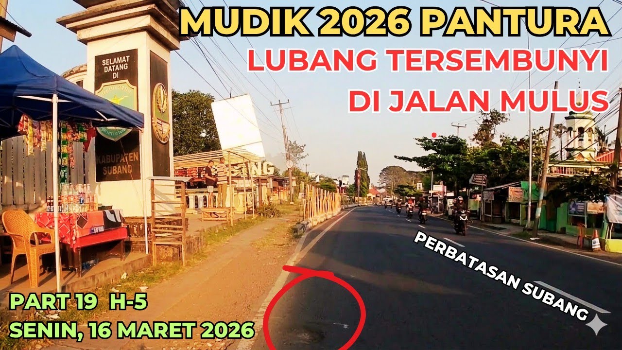 Part 19 Waspada Lubang Tersembunyi‼️Di Jalan Mulus Jalur Mudik Lebaran 2026 Jatisari - Subang