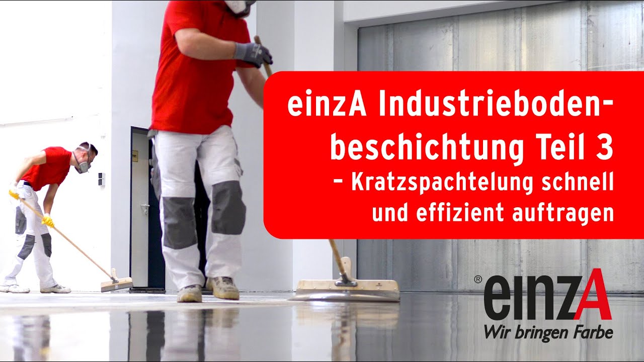 einzA Hallensanierung – richtig Grundieren mit der Kratzspachtelung