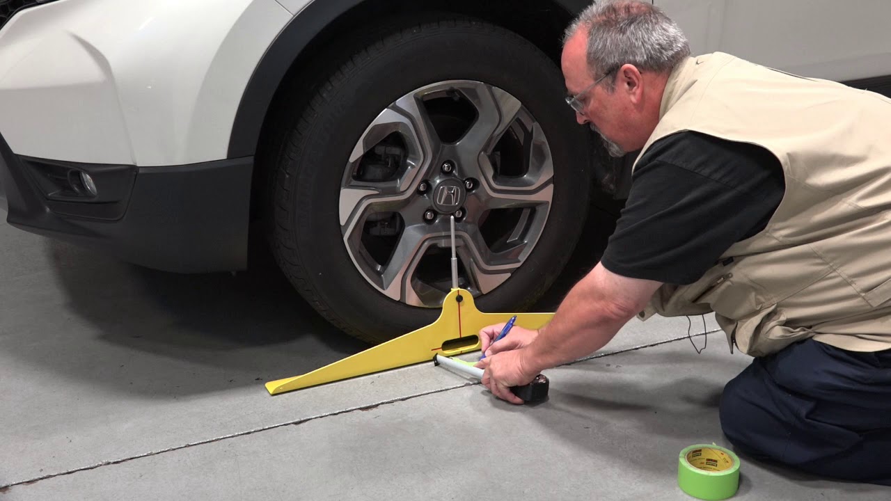 Honda ADAS radar aiming preparation