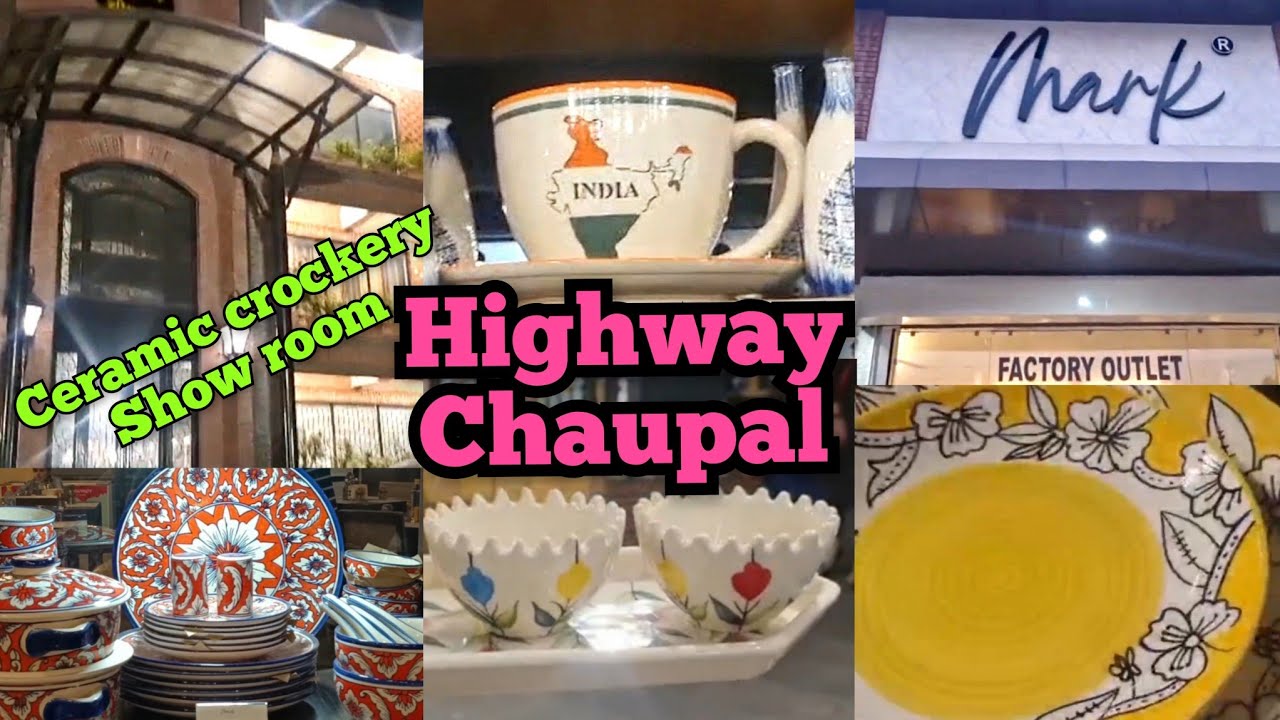 Ceramic Crockery Khurja ☕🥣 Inside of Highway Chaupal & Mark Industries Factory Outlet
