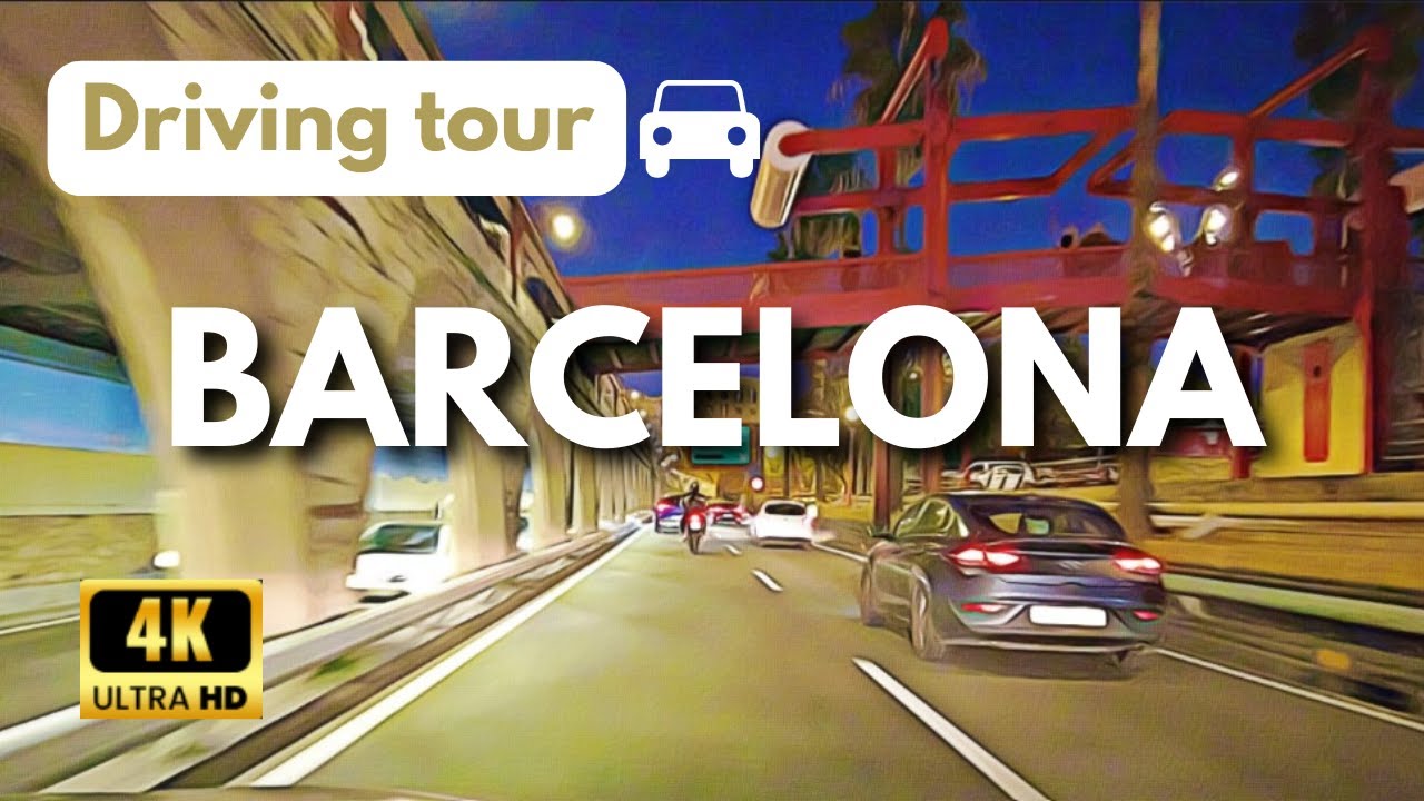 BARCELONA【4K】DRIVING TOUR 2024🚗 Conduciendo del Aeropuerto de Barcelona España a Barcelona Catalunya