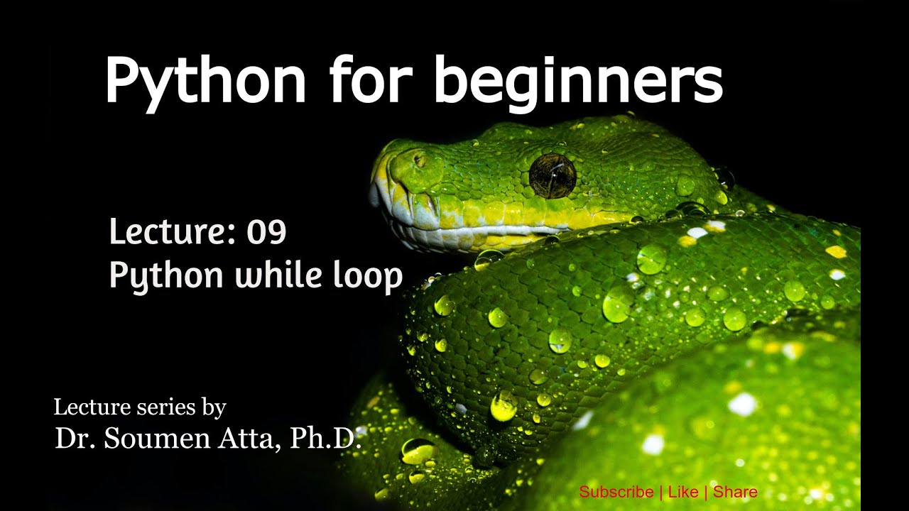 Lecture 10: Python while loop