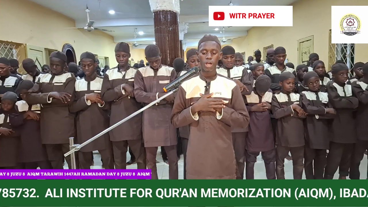 Live streaming of AIQM Tarawih 1447AH RAMADAN DAY 8 JUZU 8