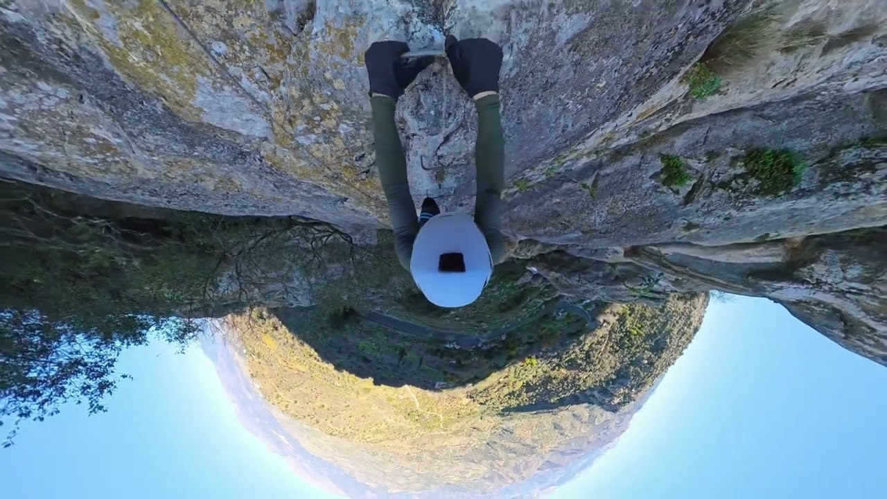 Via Ferrata de la Ventana en Comares, grabada en 360